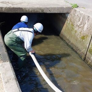 地域の川掃除に参加してきました。